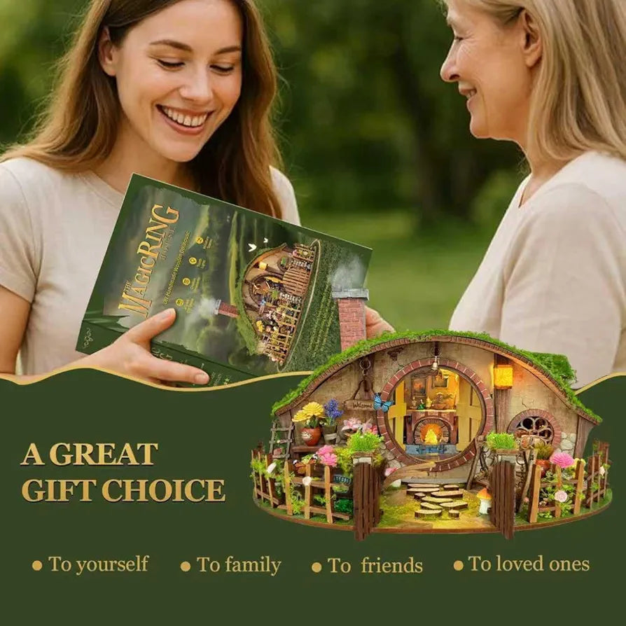DIY Miniature Wooden 3D Puzzle Dollhouse Kit