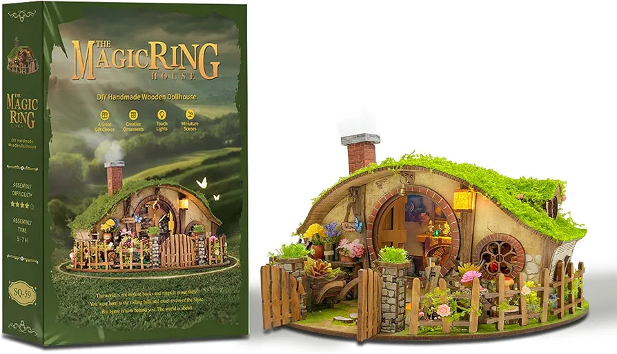DIY Miniature Wooden 3D Puzzle Dollhouse Kit