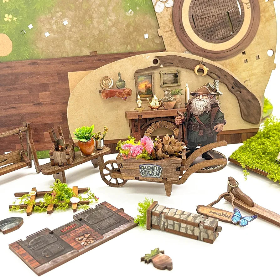 DIY Miniature Wooden 3D Puzzle Dollhouse Kit