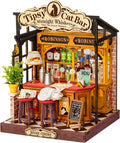DIY Miniature Tipsy Cat Bar Model Kit